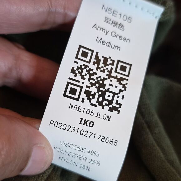 Olive Green Button-Up Romper New Sz M - Picture 5 of 6